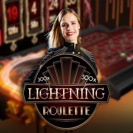 Live Casino logo of Lightning Roulette from Evolution at Vox Casino